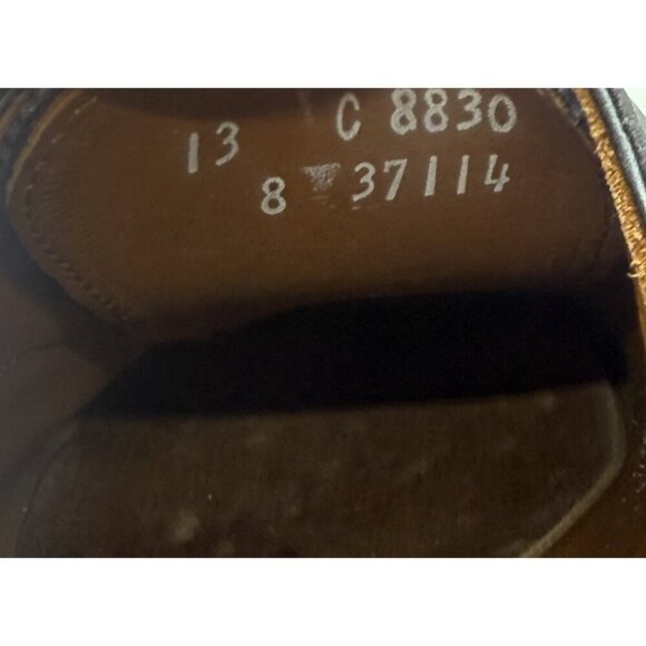 Allen Edmonds Carlyle 8830 Men’s Size 13 Black Leather Oxford Shoes Made In USA - Picture 7 of 10